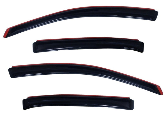 AVS 10-18 Ford Taurus Ventvisor In-Channel Front & Rear Window Deflectors 4pc - Smoke AVS Wind Deflectors  AXOPROS