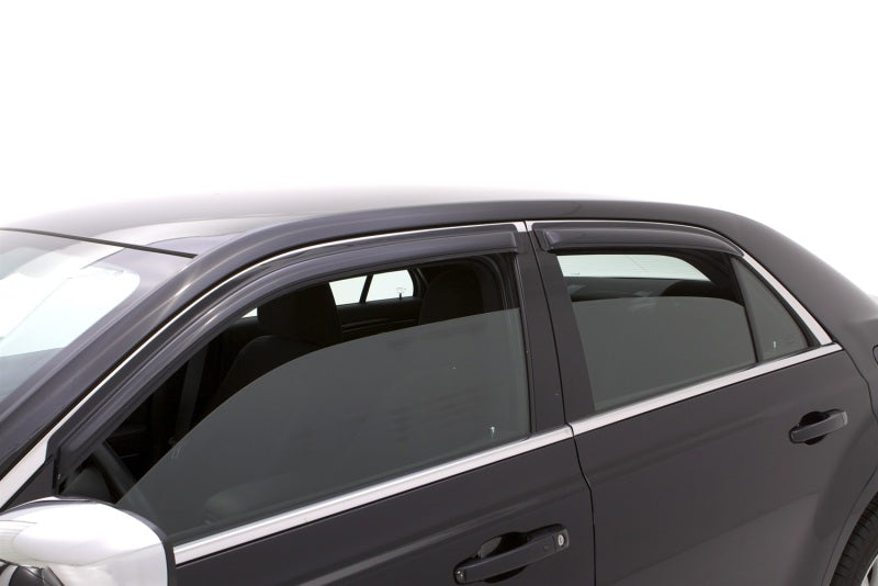 AVS 11-18 Chrysler 300 Ventvisor Outside Mount Window Deflectors 4pc - Smoke AVS Wind Deflectors  AXOPROS