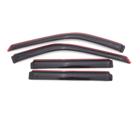 AVS 11-18 Ford Explorer Ventvisor In-Channel Front & Rear Window Deflectors 4pc - Smoke AVS Wind Deflectors  AXOPROS