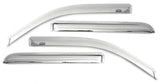 AVS 11-18 Jeep Grand Cherokee Ventvisor Outside Mount Front & Rear Window Deflectors 4pc - Chrome AVS Wind Deflectors  AXOPROS