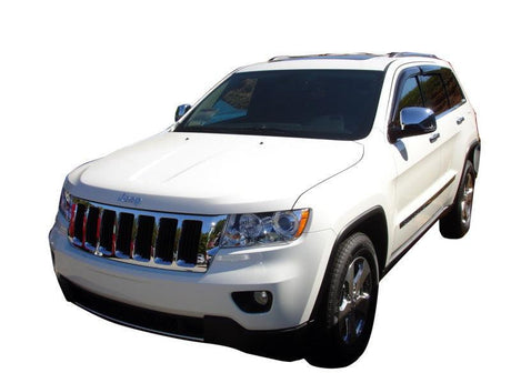 AVS 11-18 Jeep Grand Cherokee Ventvisor Outside Mount Window Deflectors 4pc - Smoke AVS Wind Deflectors  AXOPROS