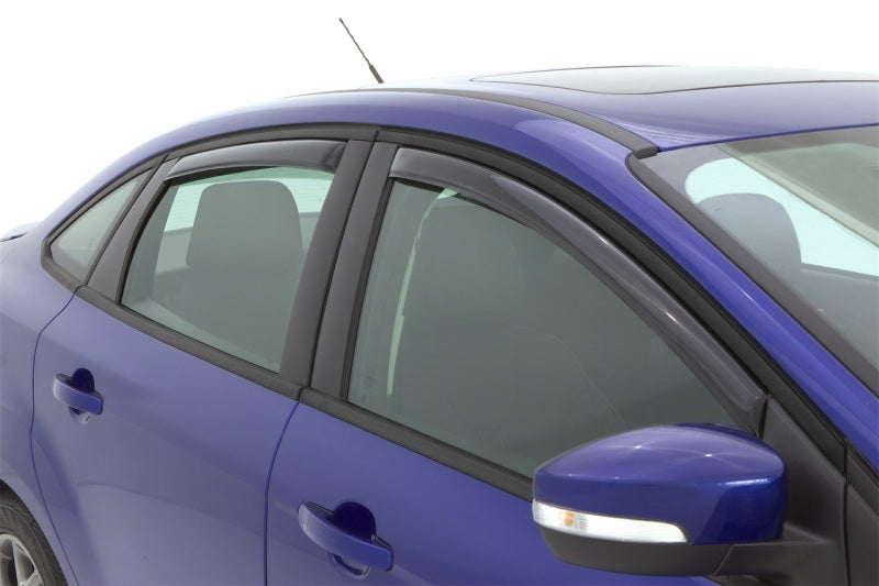 AVS 12-18 Ford Focus Ventvisor In-Channel Front & Rear Window Deflectors 4pc - Smoke AVS Wind Deflectors  AXOPROS