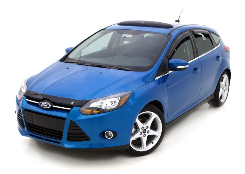 AVS 12-18 Ford Focus Ventvisor Outside Mount Window Deflectors 4pc - Smoke AVS Wind Deflectors  AXOPROS