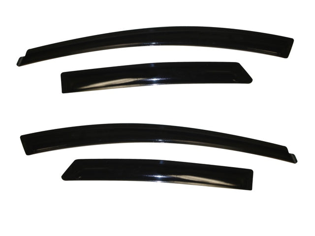 AVS 12-18 Ford Focus Ventvisor Outside Mount Window Deflectors 4pc - Smoke AVS Wind Deflectors  AXOPROS