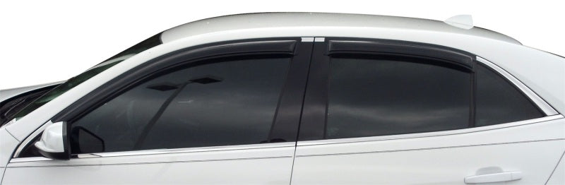AVS 13-15 Chevy Malibu Ventvisor Outside Mount Window Deflectors 4pc - Smoke AVS Wind Deflectors  AXOPROS
