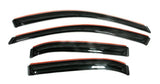 AVS 13-18 Nissan Sentra Ventvisor In-Channel Front & Rear Window Deflectors 4pc - Smoke AVS Wind Deflectors  AXOPROS