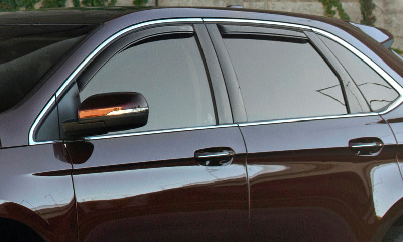 AVS 14-17 Nissan Rogue (Excl. Sport Model) Ventvisor Front & Rear Window Deflectors 4pc - Smoke AVS Wind Deflectors  AXOPROS