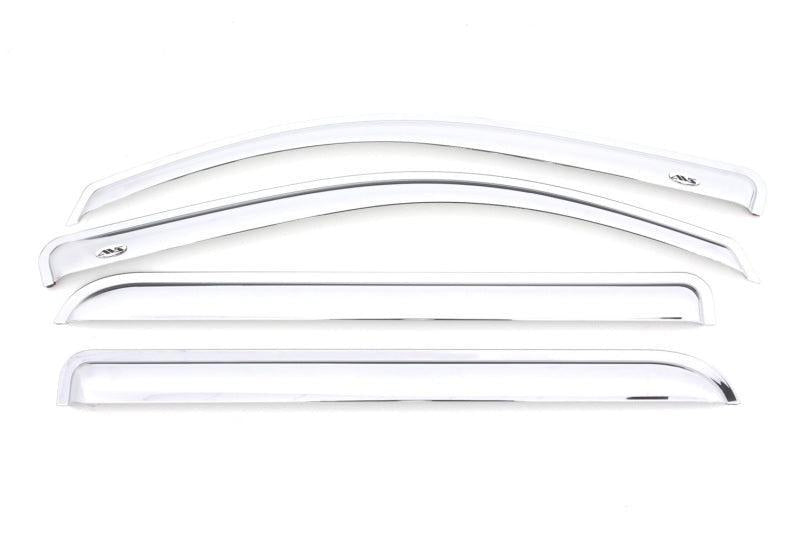 AVS 15-18 Chevy Silverado 2500 Crew Cab Ventvisor Front & Rear Window Deflectors 4pc - Chrome AVS Wind Deflectors  AXOPROS