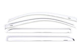 AVS 15-18 Chevy Silverado 2500 Crew Cab Ventvisor Front & Rear Window Deflectors 4pc - Chrome AVS Wind Deflectors  AXOPROS