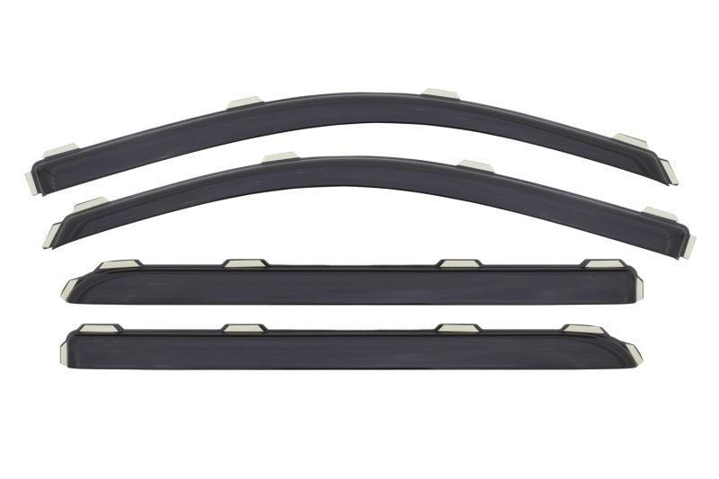 AVS 15-18 Chevy Silverado 2500 Crew Cab Ventvisor Front & Rear Window Deflectors 4pc - Smoke AVS Wind Deflectors  AXOPROS
