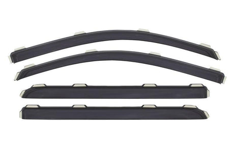 AVS 15-18 Chevy Silverado 2500 Crew Cab Ventvisor Front & Rear Window Deflectors 4pc - Smoke AVS Wind Deflectors  AXOPROS
