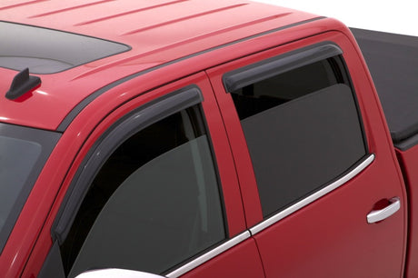 AVS 15-18 Chevy Silverado 2500 Crew Cab Ventvisor Outside Mount Window Deflectors 4pc - Smoke AVS Wind Deflectors  AXOPROS