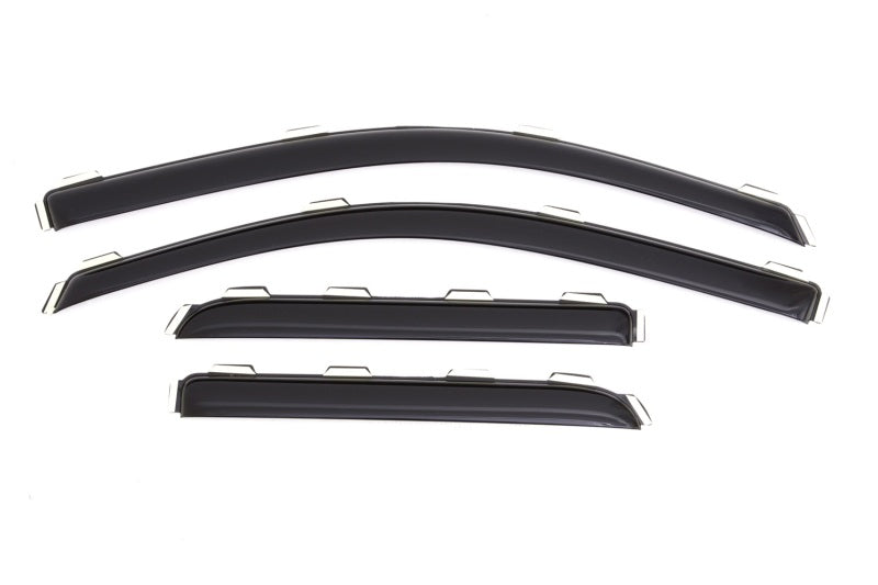 AVS 15-18 Chevy Silverado 2500 Ext. Cab Ventvisor Front & Rear Window Deflectors 4pc - Smoke AVS Wind Deflectors  AXOPROS