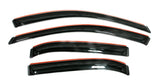 AVS 16-18 Mazda 2 Ventvisor In-Channel Front & Rear Window Deflectors 4pc - Smoke AVS Wind Deflectors  AXOPROS