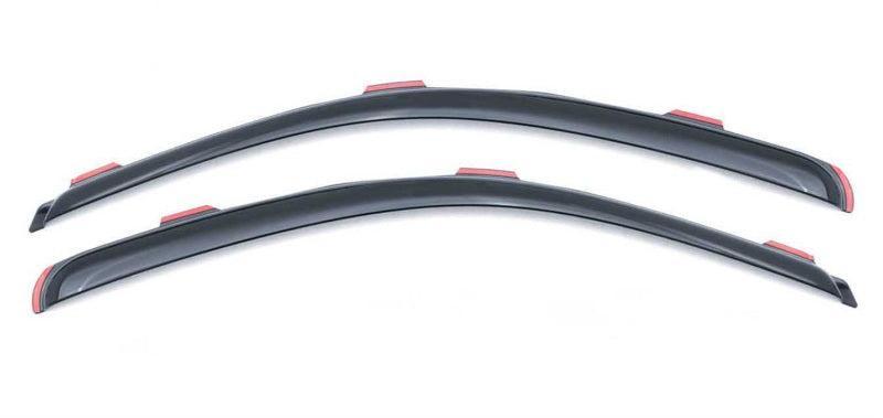 AVS 17-18 Ford F-250 Super Duty Standard Cab Ventvisor In-Channel Window Deflectors 2pc - Smoke AVS Wind Deflectors  AXOPROS