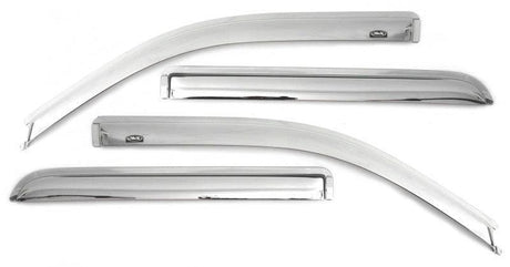 AVS 20-22 Chevrolet Silverado 1500 LTD Ext. Cab/DC F&R Ventvisor Window Deflectors 4pc - Chrome AVS Wind Deflectors  AXOPROS