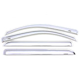 AVS 20-22 Chevrolet Silverado 1500 LTD Ext. Cab/DC F&R Ventvisor Window Deflectors 4pc - Chrome AVS Wind Deflectors  AXOPROS