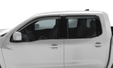 AVS 2022 Nissan Frontier (Crewcab Pickup) Ventvisor Outside Mount Window Deflectors 4pc - Smoke AVS Wind Deflectors  AXOPROS