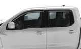 AVS 2022 Nissan Frontier (Crewcab Pickup) Ventvisor Outside Mount Window Deflectors 4pc - Smoke AVS Wind Deflectors  AXOPROS