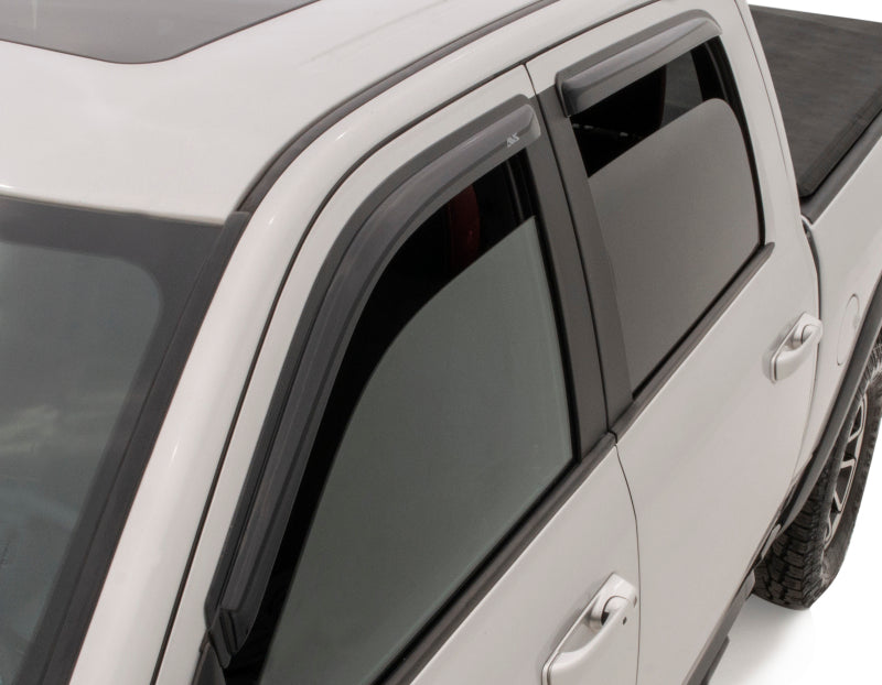 AVS 22-23 Toyota Tundra CrewMax Ventvisor Outside Mount Window Deflectors 4pc - Smoke AVS Wind Deflectors  AXOPROS