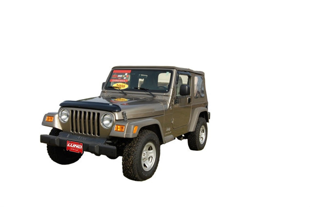 AVS 97-06 Jeep Wrangler Ventvisor Outside Mount Window Deflectors 2pc - Smoke AVS Wind Deflectors  AXOPROS