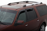 AVS 98-18 Lincoln Navigator Ventvisor Outside Mount Window Deflectors 4pc - Smoke AVS Wind Deflectors  AXOPROS