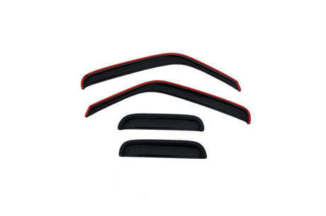 AVS 99-11 Ford Ranger (Fixed Window) Ventvisor Outside Mount Window Deflectors 4pc - Smoke AVS Wind Deflectors  AXOPROS