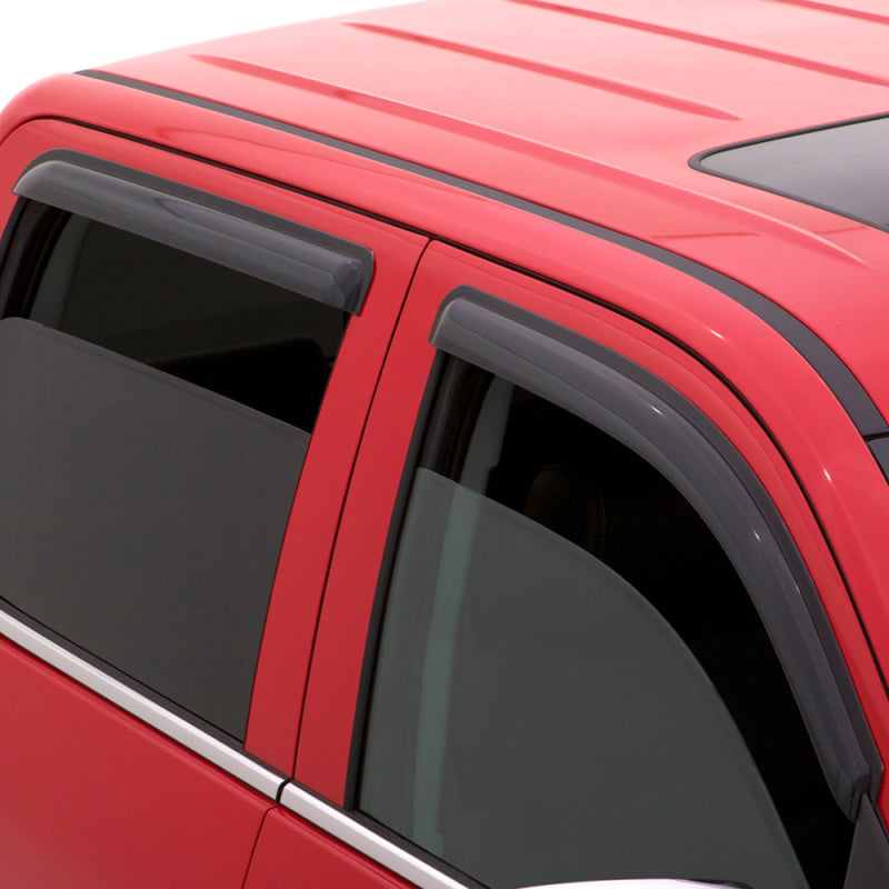 AVS 99-11 Ford Ranger (Fixed Window) Ventvisor Outside Mount Window Deflectors 4pc - Smoke AVS Wind Deflectors  AXOPROS