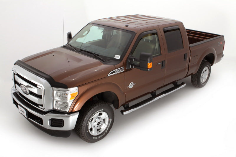 AVS 99-16 Ford F-250 Supercab Ventvisor Outside Mount Window Deflectors 4pc - Smoke AVS Wind Deflectors  AXOPROS