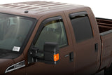 AVS 99-16 Ford F-250 Supercab Ventvisor Outside Mount Window Deflectors 4pc - Smoke AVS Wind Deflectors  AXOPROS