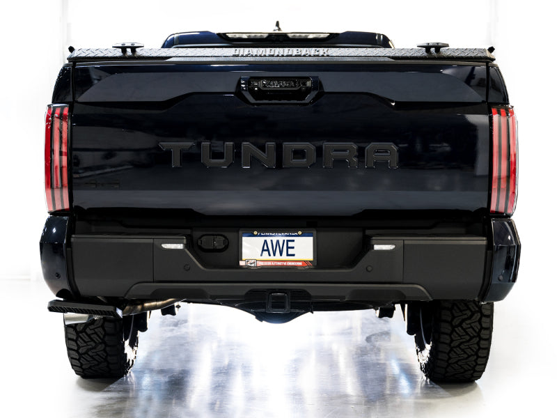 AWE 0FG Exhaust for 3rd Gen Toyota Tundra - Dual Chrome Silver Tips AWE Tuning Catback  AXOPROS