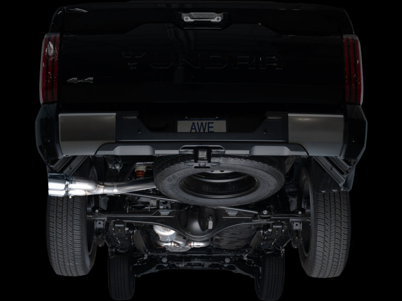 AWE 0FG Exhaust for 3rd Gen Toyota Tundra - Dual Chrome Silver Tips AWE Tuning Catback  AXOPROS