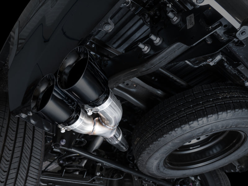 AWE 0FG Exhaust for 3rd Gen Toyota Tundra - Dual Diamond Black Tips AWE Tuning Catback  AXOPROS