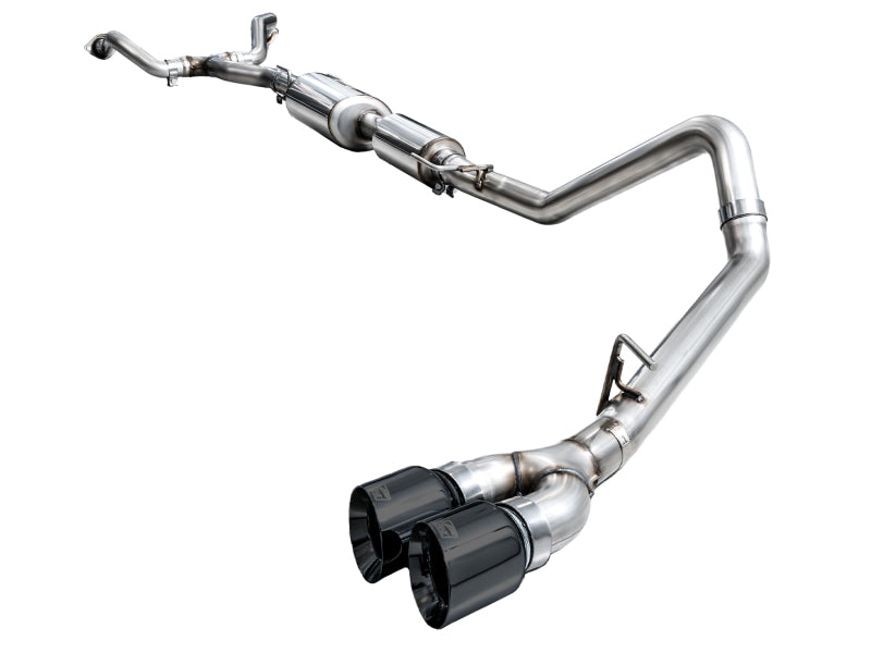 AWE 0FG Exhaust for 3rd Gen Toyota Tundra - Dual Diamond Black Tips AWE Tuning Catback  AXOPROS