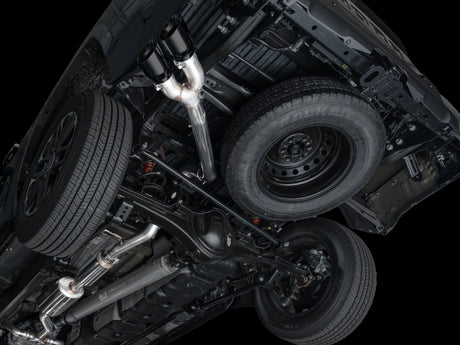 AWE 0FG Exhaust for 3rd Gen Toyota Tundra - Dual Diamond Black Tips AWE Tuning Catback  AXOPROS