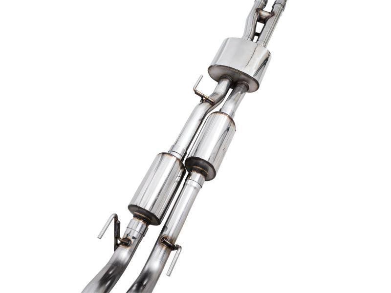 AWE 16-22 Toyota Tacoma 0FG Catback Exhaust w/ BashGuard - Dual Diamond Black Tips AWE Tuning Catback  AXOPROS