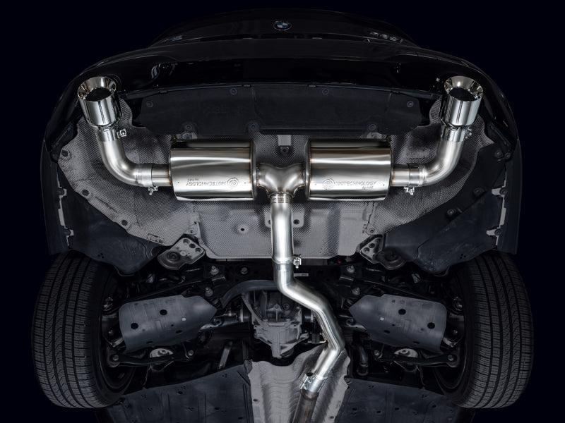 AWE 19-23 BMW 330i / 21-23 BMW 430i Base G2X Touring Axle Back Exhaust - Chrome Silver AWE Tuning Axle Back  AXOPROS