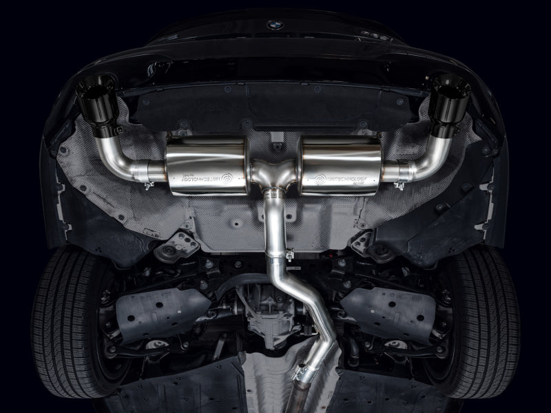 AWE 19-23 BMW 330i / 21-23 BMW 430i Base G2X Touring (Excl.Conv) Axle Back Exhaust - Diamond Black AWE Tuning Axle Back  AXOPROS