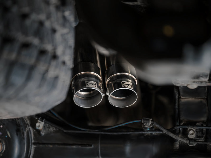 AWE 2016-2022 Toyota Tacoma 0FG Exhaust with BashGuard - No Tips AWE Tuning Catback  AXOPROS