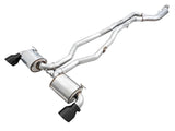 AWE 2020 Toyota Supra A90 Non-Resonated Touring Edition Exhaust - 5in Diamond Black Tips AWE Tuning Catback  AXOPROS