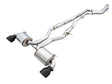 AWE 2020 Toyota Supra A90 Resonated Touring Edition Exhaust - 5in Diamond Black Tips AWE Tuning Catback  AXOPROS