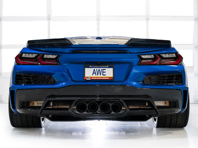AWE 2023 C8 Corvette Z06 SwitchPath Cat-Back Exhaust - Diamond Black Tips AWE Tuning Catback  AXOPROS