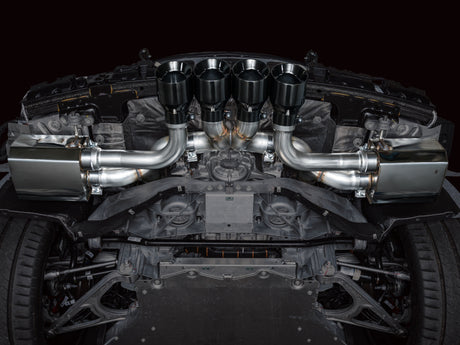 AWE 2023 C8 Corvette Z06 SwitchPath Cat-Back Exhaust - Diamond Black Tips AWE Tuning Catback  AXOPROS