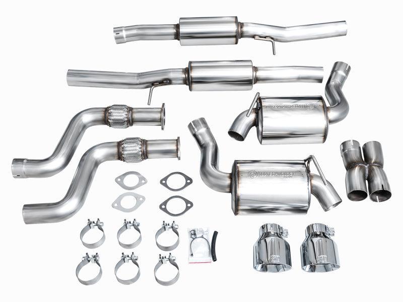 AWE 2023 Nissan Z RZ34 RWD Touring Edition Catback Exhaust System w/ Chrome Silver Tips AWE Tuning Catback  AXOPROS