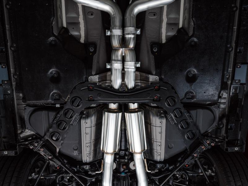 AWE 2023 Nissan Z RZ34 RWD Track Edition Catback Exhaust System w/ Chrome Silver Tips AWE Tuning Catback  AXOPROS