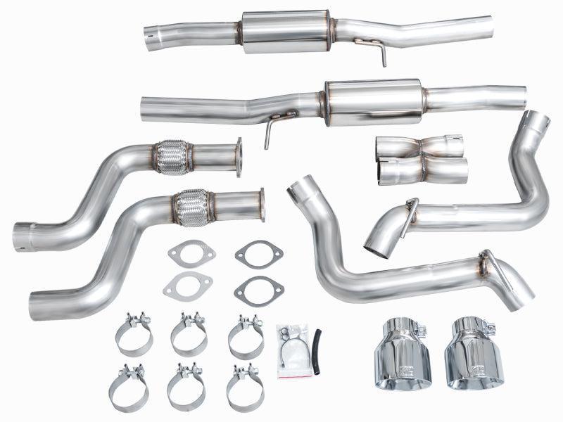 AWE 2023 Nissan Z RZ34 RWD Track Edition Catback Exhaust System w/ Chrome Silver Tips AWE Tuning Catback  AXOPROS