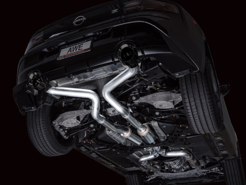 AWE 2023 Nissan Z RZ34 RWD Track Edition Catback Exhaust System w/ Diamond Black Tips AWE Tuning Catback  AXOPROS