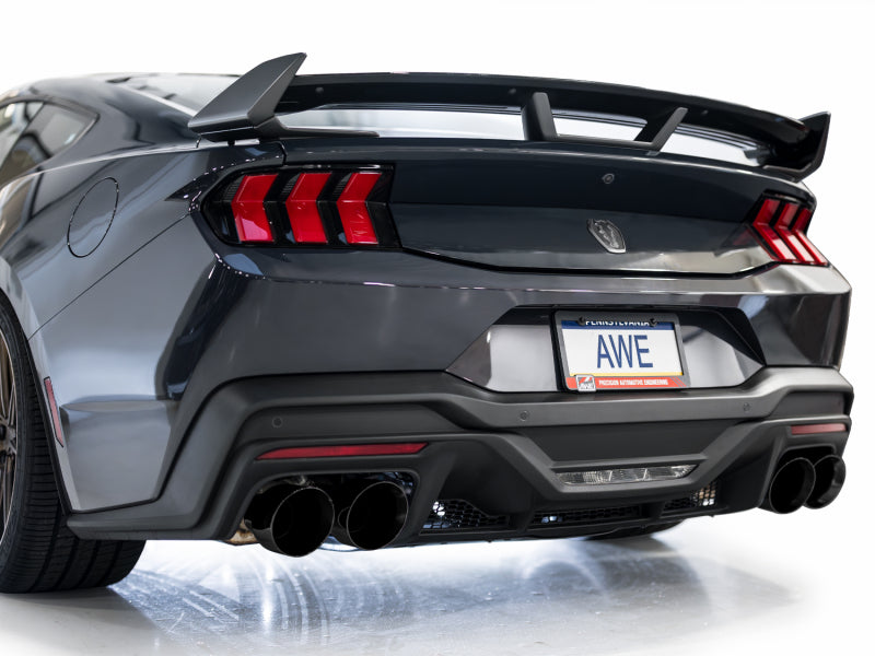 AWE 2024 Ford Mustang Dark Horse S650 RWD SwitchPath Catback Exhaust w/ Quad Diamond Black Tips AWE Tuning Catback  AXOPROS