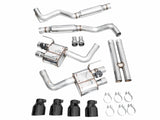 AWE 2024 Ford Mustang Dark Horse S650 RWD SwitchPath Catback Exhaust w/ Quad Diamond Black Tips AWE Tuning Catback  AXOPROS