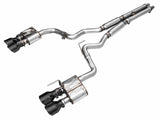 AWE 2024 Ford Mustang Dark Horse S650 RWD SwitchPath Catback Exhaust w/ Quad Diamond Black Tips AWE Tuning Catback  AXOPROS